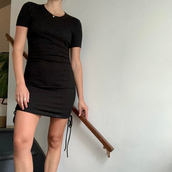 ZARA BLACK MINI DRESS - Picture 1 of 4